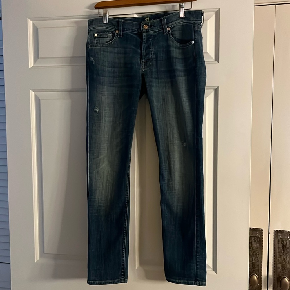 7 For All Mankind Josefina Skinny Boyfriend Jeans